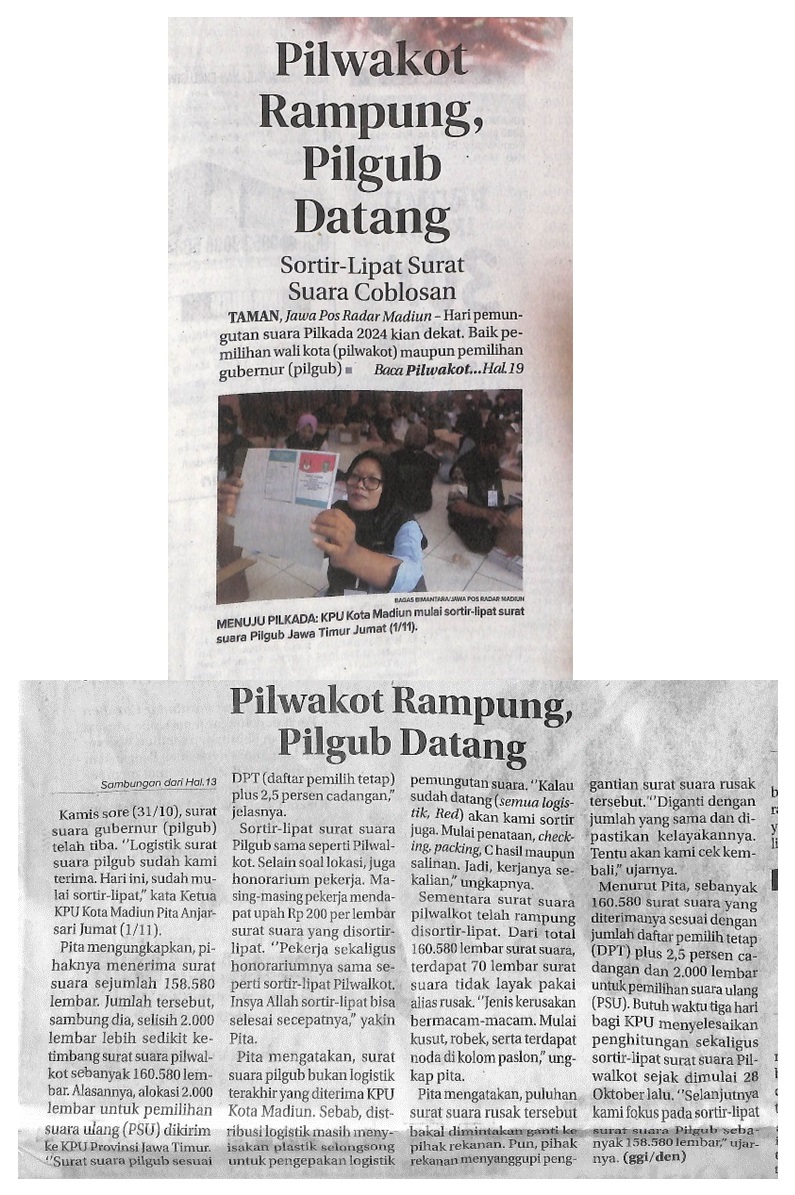 Pilwalkot Rampung, Pilgub Datang