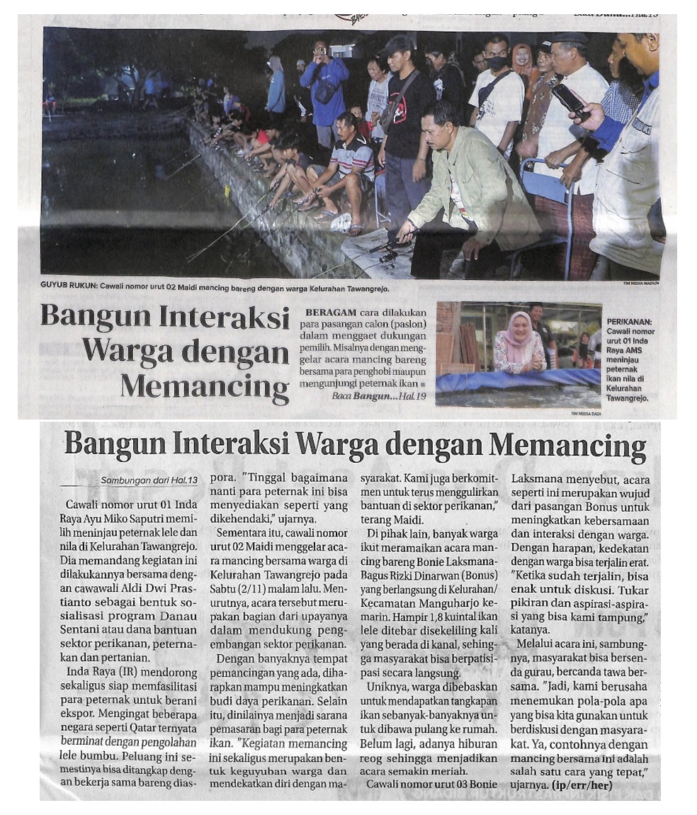 Bangun Interaksi Warga dengan Memancing
