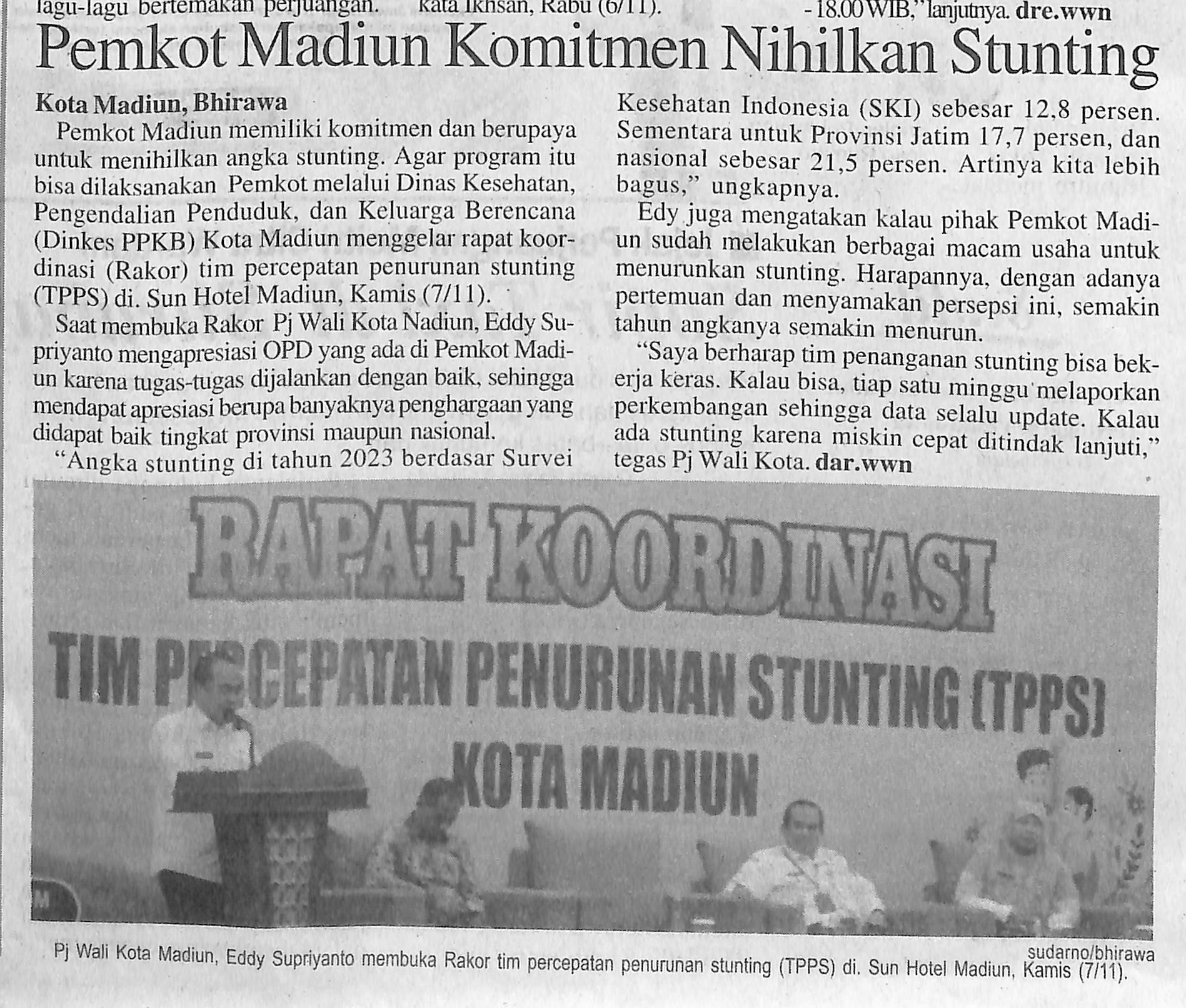 Pemkot Madiun Komitmen Nihilkan Stunting