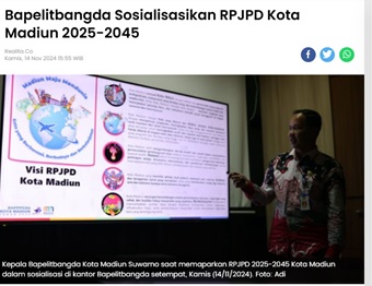 Bapelitbangda Sosialisasikan RPJPD Kota Madiun 2025-2045