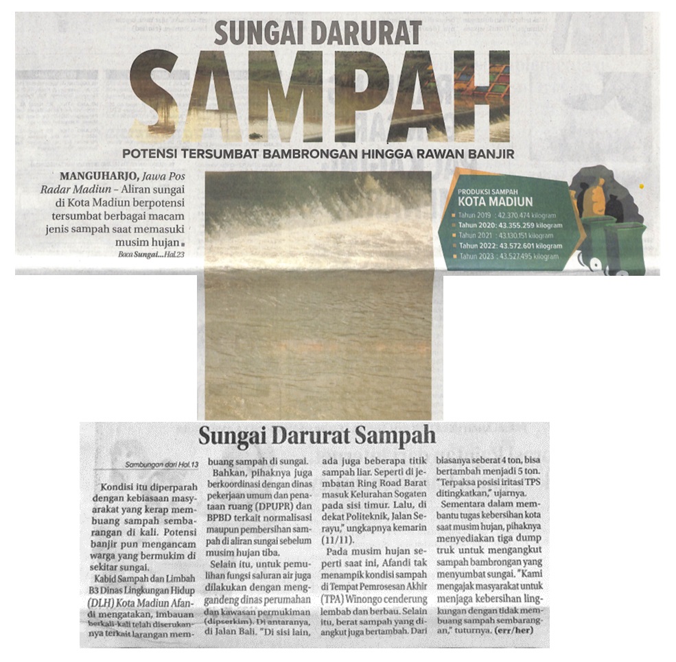 Sungai Darurat Sampah Potensi Tersumbat Bambrongan Hingga Rawan Banjir
