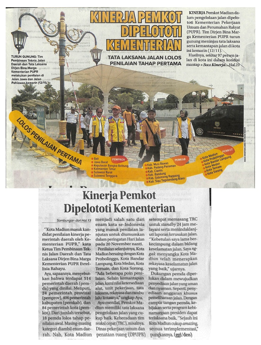 Kinerja Pemkot Dipelototi Kementrian