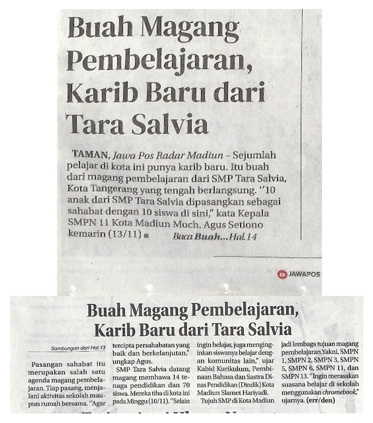 Buah Magang Pembelajaran, Karib Baru dari Tara Salvia