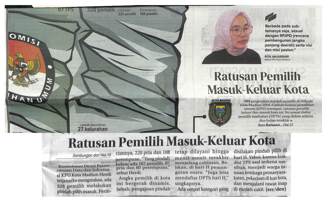 Ratusan Pemilih Masuk-Keluar Kota