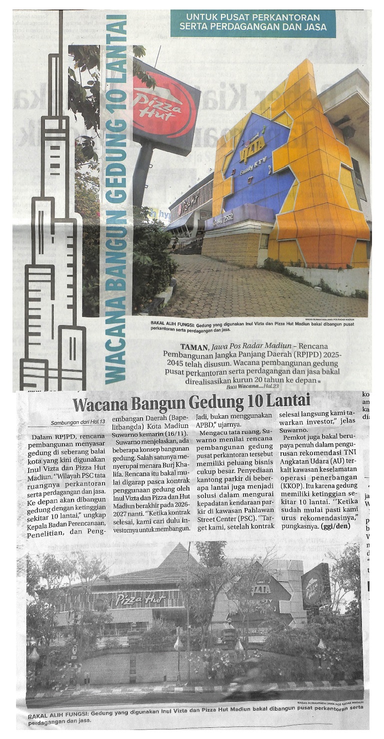 Wacana Bangun Gedung 10 Lantai