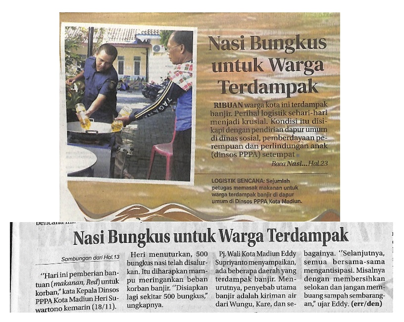 Nasi Bungkus untuk Warga Terdampak