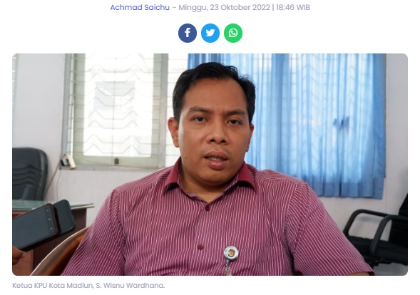 Pilkada 2024, KPU-Bawaslu Kota Madiun "Todong" Anggaran Rp 40 Miliar