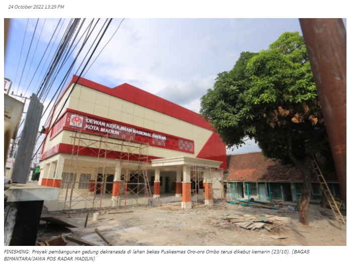Bakal Jadi Ikon Baru Kota Madiun, Proyek Gedung Dekranasda Segera Rampung