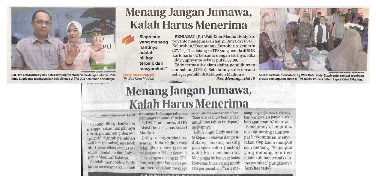 Menang Jangan Jumawa, Kalah Harus Menerima