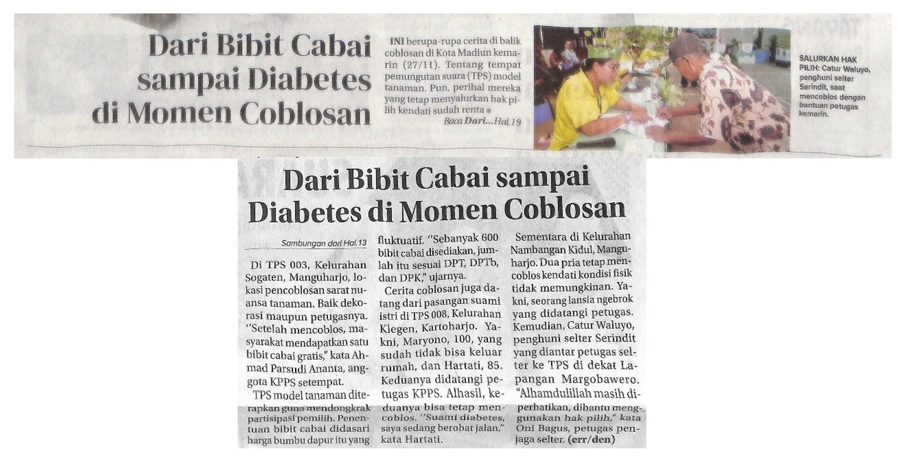 Dari Bibit Cabai sampai Diabetes di Momen Coblosan