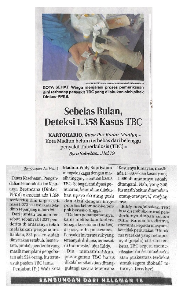 Sebelas Bulan, Deteksi 1.358 Kasus TBC