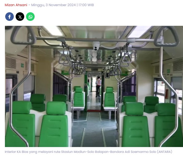 PT KAI Isyaratkan Promo Harga Tiket KA Bias Madiun Berlaku Terbatas, Simak Penjelasannya