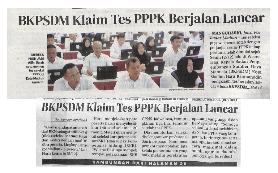 BKPSDM Klaim Tes PPPK Berjalan Lancar