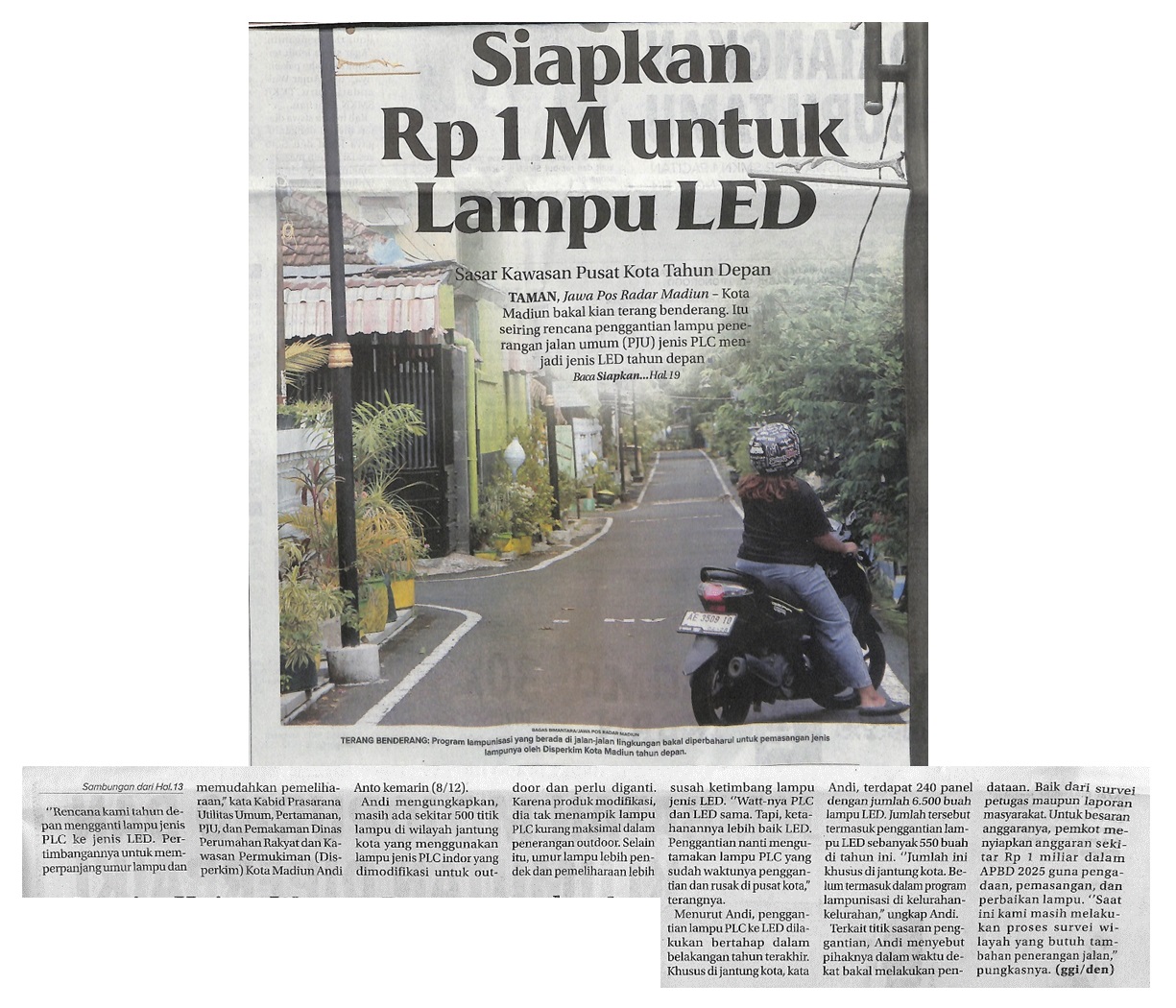 Siapkan Rp 1 M untuk Lampu LED