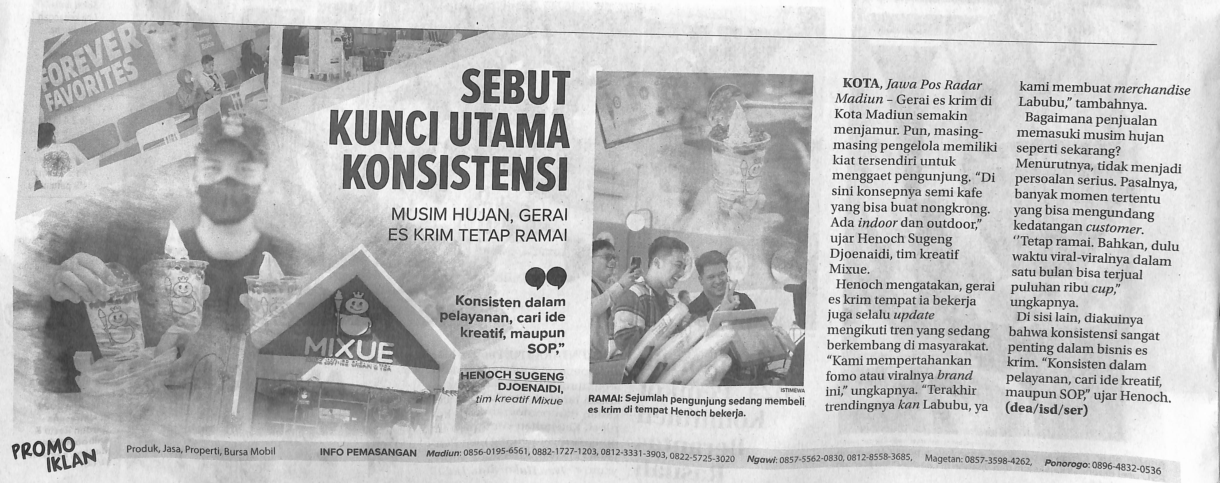 Sebut Kunci Utama Konsistensi