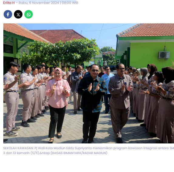 Pemkot Madiun Hapus Stigma Sekolah Unggulan, Integrasikan Kawasan SMPN 1, 3 dan 13