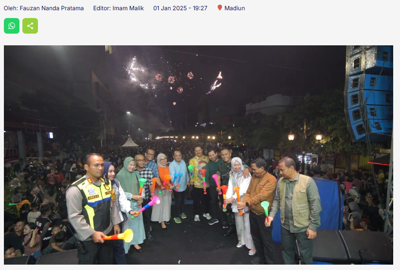 PJ Walikota Madiun Ajak Masyarakat Berkolaborasi Membangun Kota di Tahun 2025