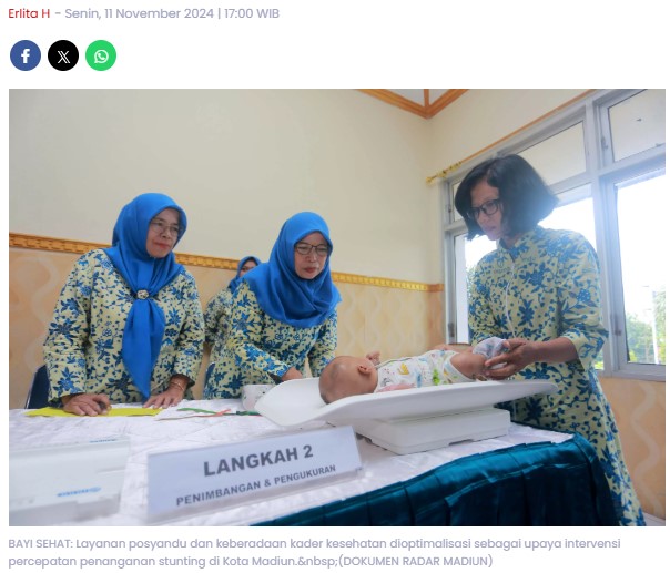 Data Prevalensi Stunting Pemkot Madiun Beda dengan SKI, Begini Langkah Pj Wali Kota