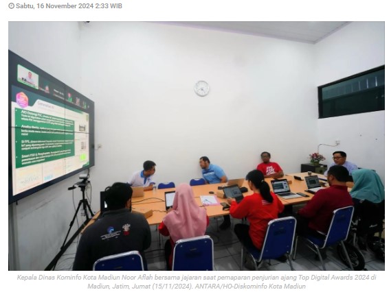Diskominfo Kota Madiun jalani penjurian Top Digital Awards 2024