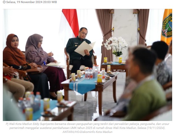 Pemerintah Kota Madiun dan dewan pengupahan bahas usulan UMK 2025
