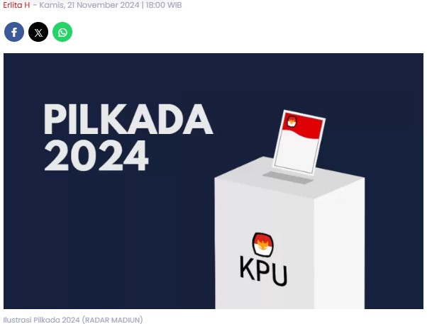 Pemkot Madiun Kerahkan 275 Petugas Khusus di 27 November, Kumpulkan Data dari Seluruh TPS lalu Dikirim ke Rumdin