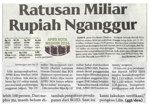 Ratusan Miliar Rupiah Nganggur