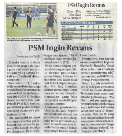PSM Ingin Revans
