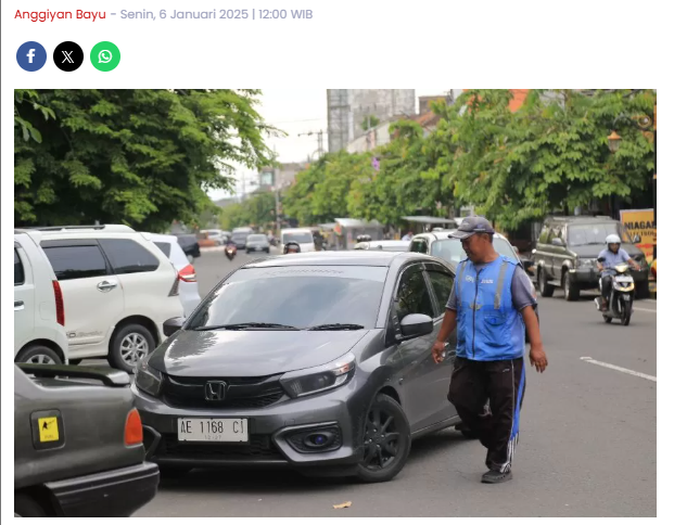 Tender Pengelolaan Parkir Tepi Jalan Umum di Kota Madiun Nihil Pendaftar, Dishub Bakal Evaluasi