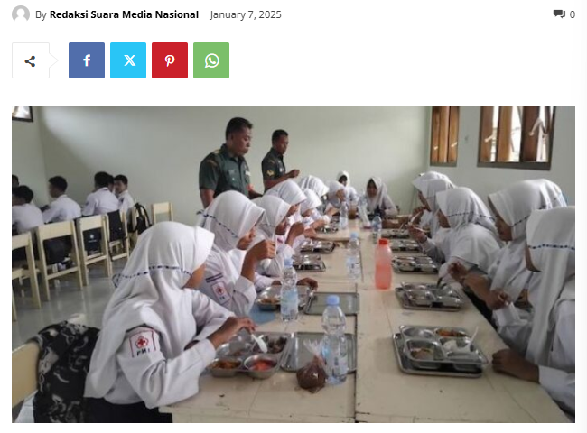 SMPN 5 Kota Madiun Dapatkan Makan Siang Bergizi Gratis (MBG)