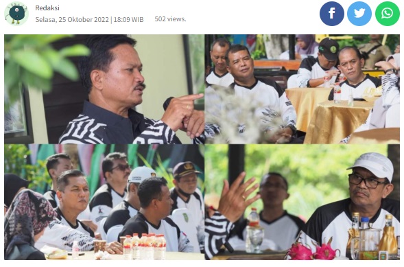 Walikota Madiun Minta Kepada Pimpinan OPD Untuk Mengevaluasi Kinerja