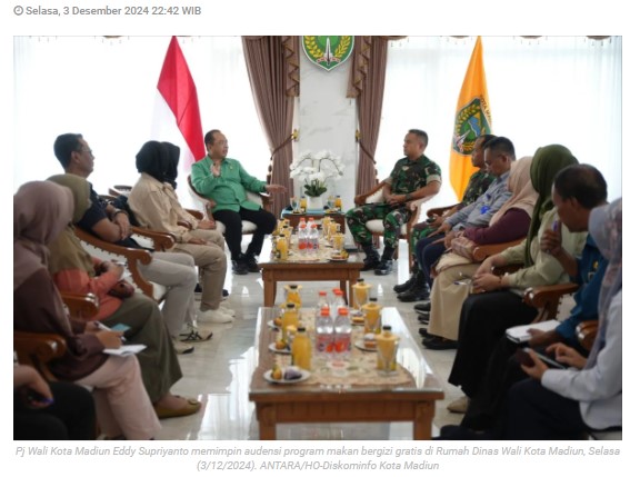 Pemkot Madiun siap laksanakan program makan bergizi gratis