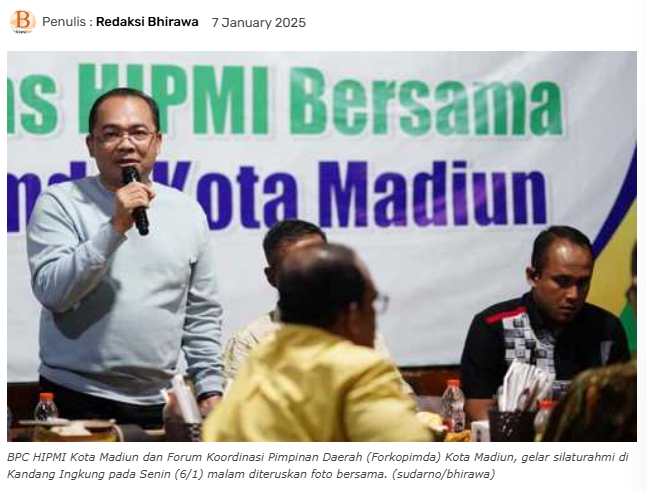 Jalin Sinergi, BPC HIPMI Kota Madiun dan Forkopimda Gelar Silaturahmi