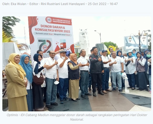 Hari Dokter Nasional, IDI Madiun Komitmen Tingkatkan Pelayanan Kesehatan