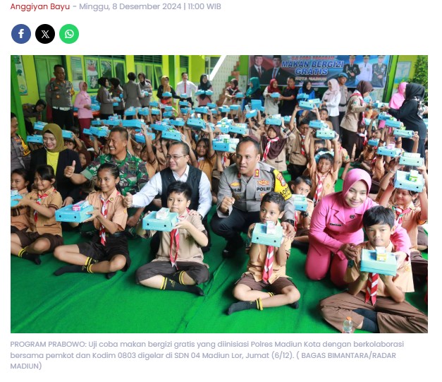Program Makan Bergizi Gratis di Kota Madiun Butuh 17 Dapur Umum, Baru Ada Satu