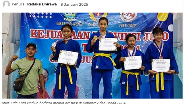PJSI Kota Madiun Optimis Judo Raih Emas di Porprov 2025
