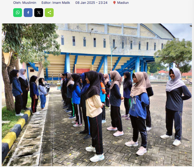 Sambut Milad XXII Paskibra MAN-2 Kota Madiun Tingkatkan Latihan