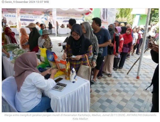 Disdag Kota Madiun gelar bazar murah jelang Natal dan Tahun Baru