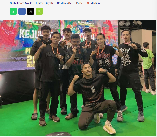 Muaythai Kota Madiun Siapkan Atlet ke Porprov 2025