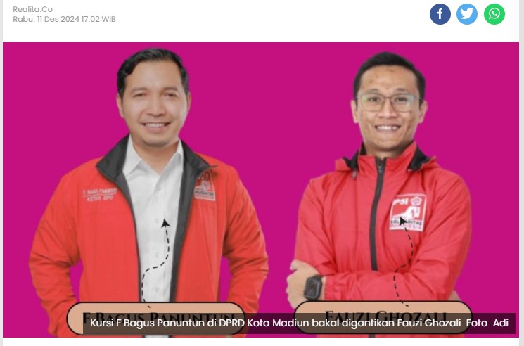 Peroleh 125 Suara, Kader PSI Potensi Jadi Anggota DPRD Kota Madiun