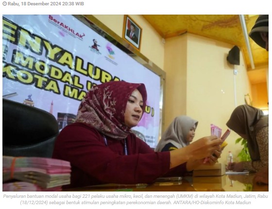 Dinsos Kota Madiun salurkan bantuan modal usaha untuk ratusan UMKM
