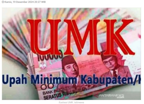 UMK Kota Madiun 2025 ditetapkan Rp2,42 juta per bulan