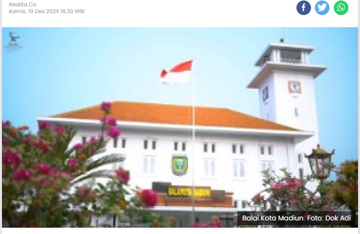 Wow, Tahun Ini Pemkot Madiun Terima DAK Rp 87,7 Miliar