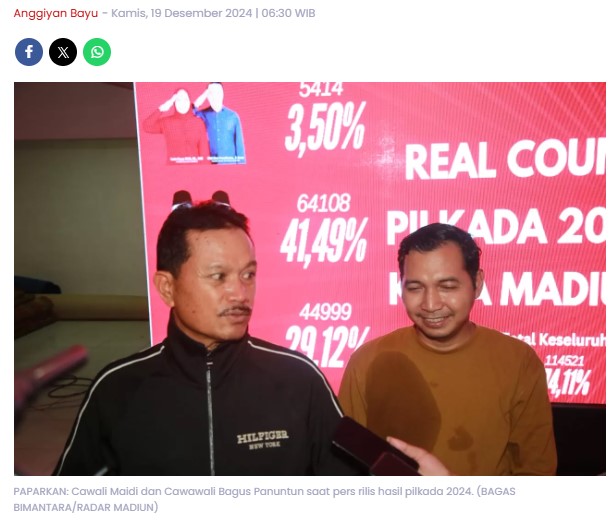 Kapan Penetapan Wali Kota Madiun Terpilih? Ini Jadwal dan Syarat yang Ditetapkan MK
