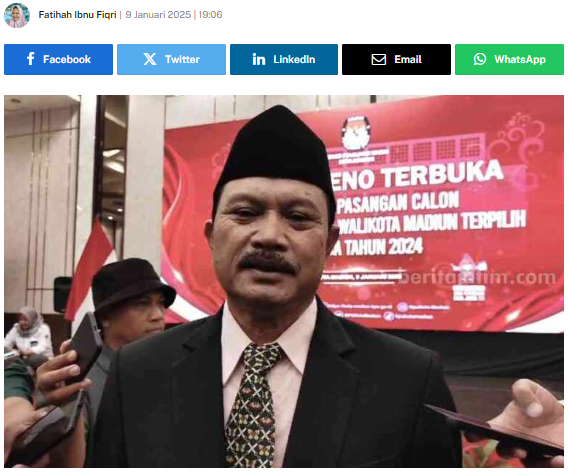 Janji Maidi Usai Ditetapkan sebagai Walikota Madiun Terpilih