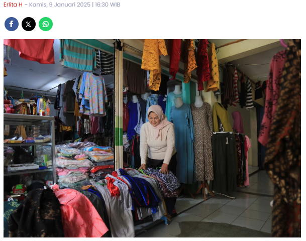 Hadirkan Food Market di Pasar Sleko, Dorong Pedagang PBM Manfaatkan Teknologi