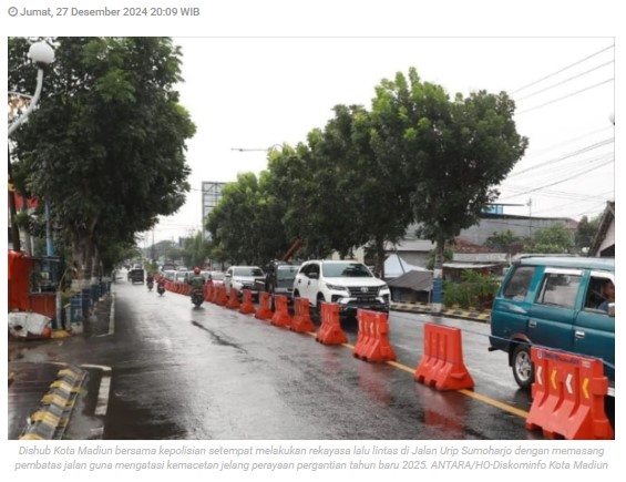 Perayaan tahun baru, Dishub Kota Madiun tambah personel