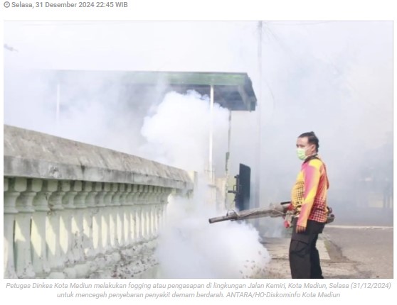 Dinkes Kota Madiun lakukan fogging cegah demam berdarah