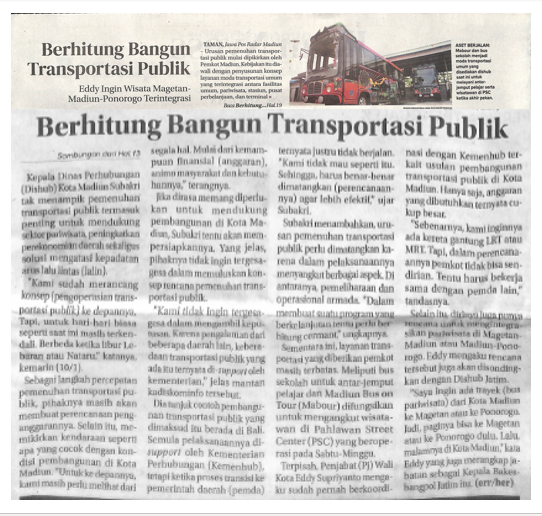Berhitung Bangun Transportasi Publik