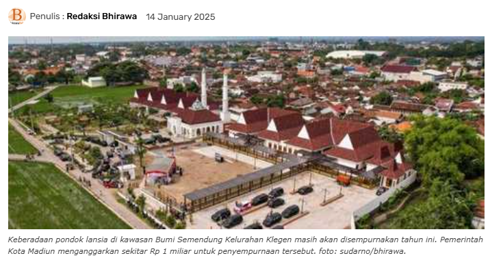 Pondok Lansia Disempurnakan, Pemkot Madiun Anggarkan Rp 1 M