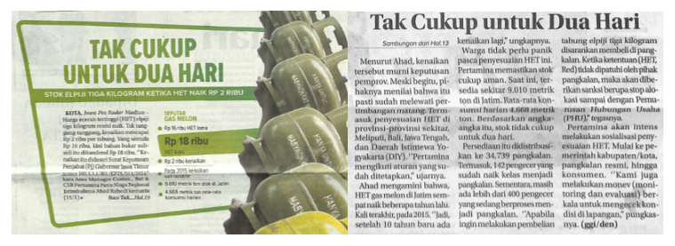 Tak Cukup Untuk Dua Hari